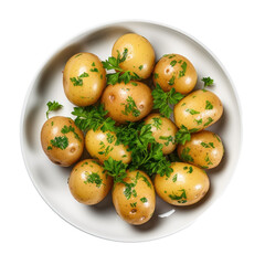 Boiled potatoes 