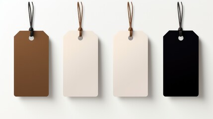 monochrome blank gift tag