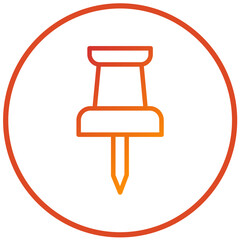 Vector Design Push Pin Icon Style