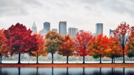 Obraz premium foliage urban trees