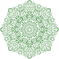Beautiful flower art and mandala vector design