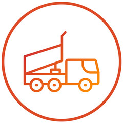 Dump Truck Vector Design Icon Style