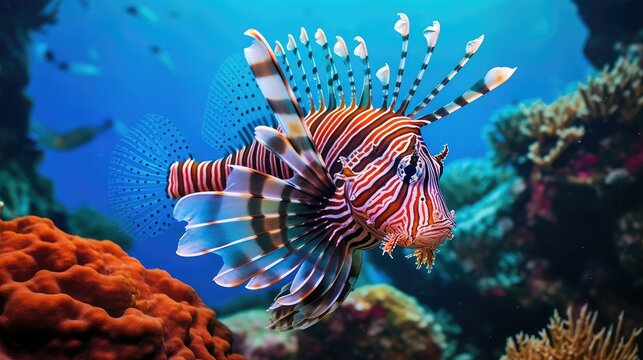 invasive red lionfish