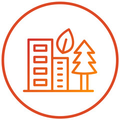 Green Infrastructure Vector Design Icon Style