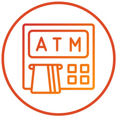 Vector Design Atm Machine Icon Style