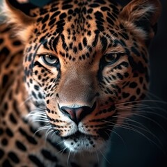 Obraz premium close up portrait of a leopard