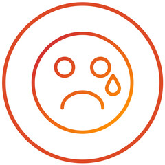 Vector Design Crying Icon Style