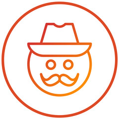 Vector Design Cowboy Icon Style