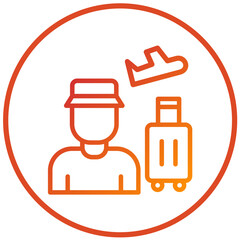 Vector Design Tourist Icon Style