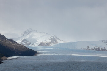 Patagonia mountain with glacier