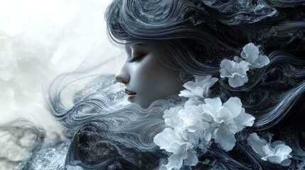 Fototapeta premium Mystical, ethereal beauty portrait