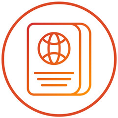 Vector Design Passport Icon Style