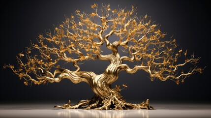 intricate gold branches