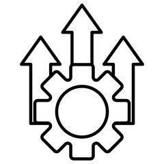 Efficiency vector icon