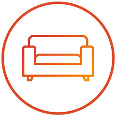 Vector Design Sofa Icon Style