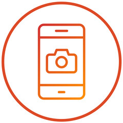 Vector Design Smartphone Camera Icon Style