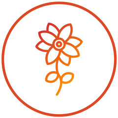 Vector Design Flower Icon Style