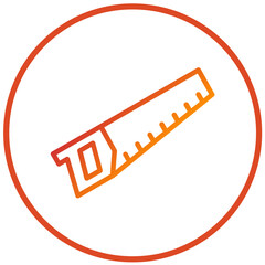 Vector Design Hand Saw Icon Style