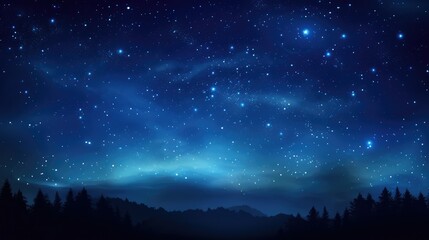 Naklejka premium night blue star background patriotic