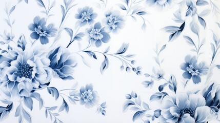 Fototapeta premium romantic blue white background green