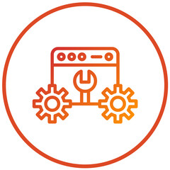 Obraz premium Vector Design Web Optimization Icon Style