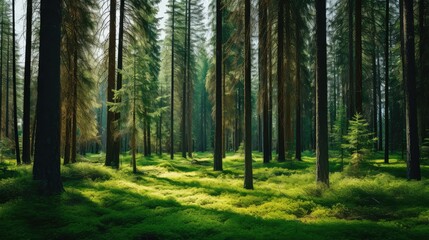 Obraz premium s evergreen tree background