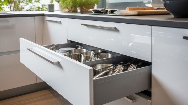 organization kitchen cabinet drawers
