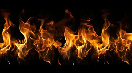 burn flame black background