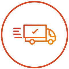 Vector Design Delivery Truck Icon Style