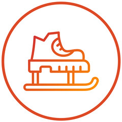 Vector Design Ice Skate Icon Style