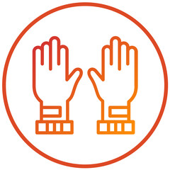 Vector Design Winter Gloves Icon Style