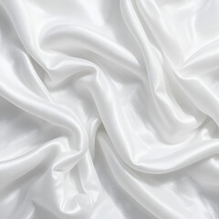 Fototapeta premium White cloth background abstract,cloth satin,soft waves.