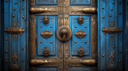 ornate door close up
