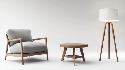 Modern minimalist living room set