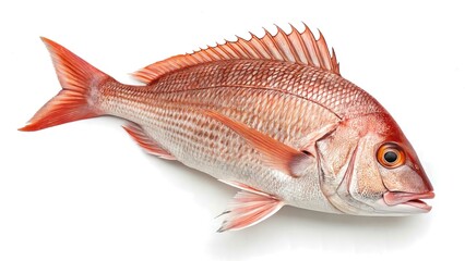 Obraz premium Snapper fish isolated on white background