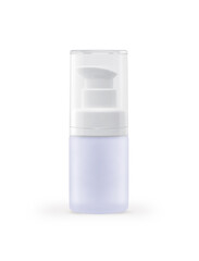 Small Bottle Pastel Color for spray isolated on white background