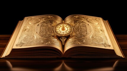Fototapeta premium grandeur gold book