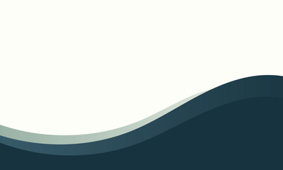 Naklejka premium Vector Simple Wavy Shape Background For Corporate Business