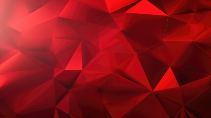 Fototapeta premium triangles abstract geometric background red