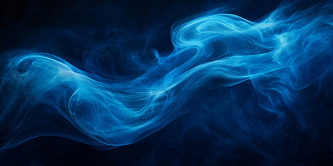 Fototapeta premium Deep blue abstract background. Imitation of the texture of light steam