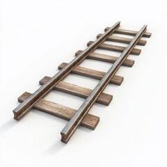 Wooden railway tracks