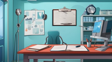 medical doctors office background