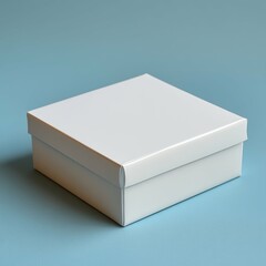 Naklejka premium Elegant White Gift Box - Perfect for Presents