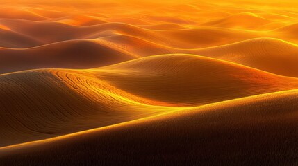 Golden hour sunlight illuminates rolling hills of farmland.