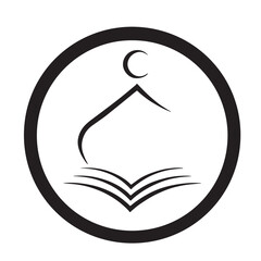 creative Mosque Logo Template Design Vector.