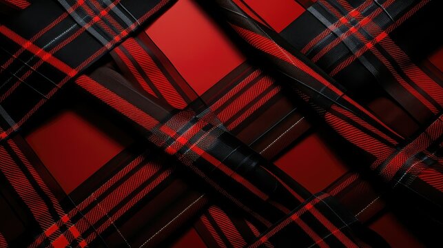 checke red and black plaid background