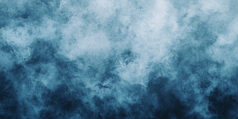 Fototapeta premium Deep blue abstract background, dense smoke curtain
