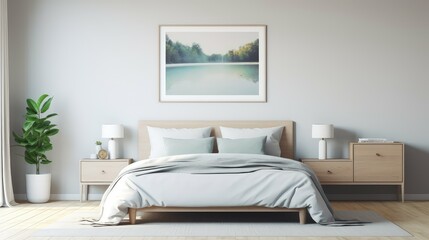 grey interior blank wall