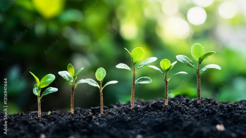 Leinwandbilder create prompts for stock photos related to business growth with - characters and ending with