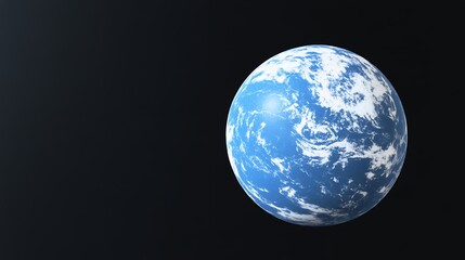 Obraz premium Stunning Blue Planet Earth in Space High Resolution Image for Backgrounds and Designs